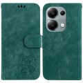 For Xiaomi Redmi Note 13 Pro 4G Little Tiger Embossed Leather Phone Case(Green)