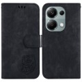 For Xiaomi Redmi Note 13 Pro 4G Little Tiger Embossed Leather Phone Case(Black)