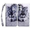 For Samsung Galaxy A05s 3D Painted Leather Phone Case(Husky)