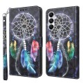 For Samsung Galaxy A15 3D Painted Leather Phone Case(Colorful Dreamcatcher)