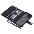 For iPhone 13 Pro Max ViLi GHB Series MagSafe Magnetic Zipper Leather Phone Case(Black)