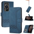 For Huawei Enjoy 70 Cubic Skin Feel Flip Leather Phone Case(Blue)