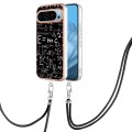 For Google Pixel 9 Electroplating Dual-side IMD Phone Case with Lanyard(Equation)