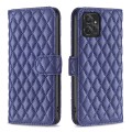For Motorola Moto G Power 5G 2024 Diamond Lattice Wallet Flip Leather Phone Case(Blue)