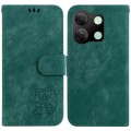 For Infinix Smart 7 HD Little Tiger Embossed Leather Phone Case(Green)