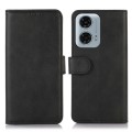 For Motorola Moto G34 5G Cow Texture Leather Phone Case(Black)
