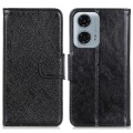 For Motorola Moto G34 5G Nappa Texture Flip Leather Phone Case(Black)