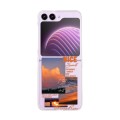 For Samsung Galaxy Z Flip5 Painted Pattern PC Transparent Folding Phone Case(Z99 Sunset)