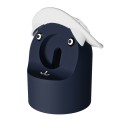 For Apple Watch Series Hat Bear Shaped Silicone Charging Base(Dark Blue)
