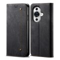 For Huawei nova 12 Denim Texture Leather Phone Case(Black)