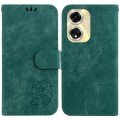 For OPPO A59 5G / A2M Little Tiger Embossed Leather Phone Case(Green)