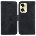 For OPPO A59 5G / A2M Little Tiger Embossed Leather Phone Case(Black)