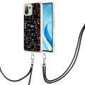 For Xiaomi Mi 11 Lite Electroplating Dual-side IMD Phone Case with Lanyard(Equation)