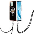 For Xiaomi Mi 11 Lite Electroplating Dual-side IMD Phone Case with Lanyard(Natural Growth)
