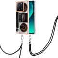 For Xiaomi 13T/13T Pro Electroplating Dual-side IMD Phone Case with Lanyard(Retro Radio)