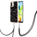 For Xiaomi Redmi A1 Electroplating Dual-side IMD Phone Case with Lanyard(Equation)