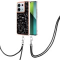 For Xiaomi Redmi Note 13 Pro 5G Global Electroplating Dual-side IMD Phone Case with Lanyard(Equation