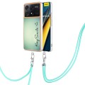 For Xiaomi Poco X6 Pro Electroplating Dual-side IMD Phone Case with Lanyard(Smile)