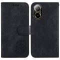 For Realme C67 4G Global Little Tiger Embossed Leather Phone Case(Black)