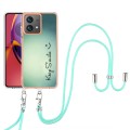 For Motorola Moto G84 Electroplating Dual-side IMD Phone Case with Lanyard(Smile)
