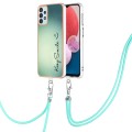 For Samsung Galaxy A54 5G Electroplating Dual-side IMD Phone Case with Lanyard(Smile)