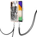 For Samsung Galaxy A72 5G / 4G Electroplating Dual-side IMD Phone Case with Lanyard(Totem Elephant)
