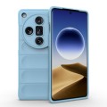 For OPPO Find X7 Ultra 5G Magic Shield TPU + Flannel Phone Case(Light Blue)