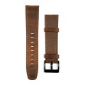 22mm Universal Retro Texture Leather Watch Band(Brown)