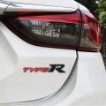 Car TYPE-R Personalized Aluminum Alloy Decorative Stickers, Size:15x3x0.4cm(Red Black)