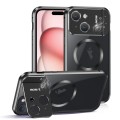 For iPhone 15 Aromatherapy Holder Single-sided MagSafe Magnetic Phone Case(Black)