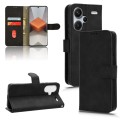 For Xiaomi Redmi Note 13 Pro+ Skin Feel Magnetic Flip Leather Phone Case(Black)