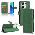 For Xiaomi Redmi Note 13 4G Skin Feel Magnetic Flip Leather Phone Case(Green)