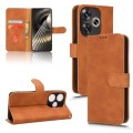For Xiaomi Redmi Turbo 3 Skin Feel Magnetic Flip Leather Phone Case(Brown)