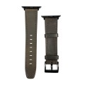 For Apple Watch SE 2022 40mm Retro Texture Leather Watch Band(Coffee Color)