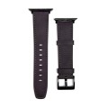 For Apple Watch SE 2022 40mm Retro Texture Leather Watch Band(Purple)