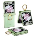 For Samsung Galaxy Z Flip5 GKK Magnetic Folding Phantom Rotary Phone Case with Ring Holder(Green)