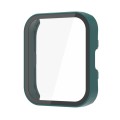 For Amazfit Bip 5 PC + Tempered Film Integrated Watch Protective Case(Dark Green)