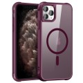 For iPhone 11 Pro Max MagSafe Magnetic Phone Case(Wine Red)