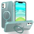 For iPhone 11 MagSafe Magnetic Holder Phone Case(Lake Blue)