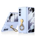 For Samsung Galaxy Z Fold5 GKK Ultra-thin Triaxial Ring Holder PC Phone Case(Light Blue)