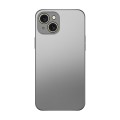 For iPhone 15 Electroplating AG Frosted Phone Case(Silver Grey)