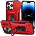 For iPhone 14 Pro Sliding Camshield Holder Phone Case(Red)
