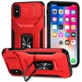 For iPhone XR Sliding Camshield Holder Phone Case(Red)