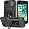For iPhone 7 Sliding Camshield Holder Phone Case(Black)