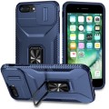 For iPhone 7 Plus Sliding Camshield Holder Phone Case(Blue)