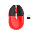 HXSJ M106 2.4GHZ 1600dpi Single-mode Wireless Mouse USB Rechargeable(Red)