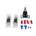 Car Modification Small Contact 12V / 500A Contact Dual Battery High Current DC Relay with 60A Fuse H