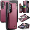 For Samsung Galaxy Z Fold3 5G CaseMe C22 PC+TPU Business Style RFID Anti-theft Leather Phone Case(Wi