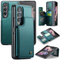 For Samsung Galaxy Z Fold3 5G CaseMe C22 PC+TPU Business Style RFID Anti-theft Leather Phone Case(Bl