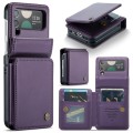 For Samsung Galaxy Z Flip3 5G CaseMe C22 PC+TPU Business Style RFID Anti-theft Leather Phone Case(Pu